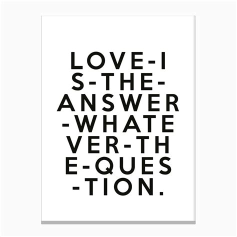 Love Is The Answer Art Print | Fast shipping | Fy