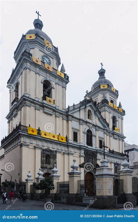 San Pedro Church In Lima Peru Editorial Stock Image Image Of Facade