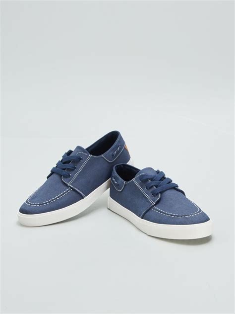 Chaussures Bateau Lacets Bleu Kiabi