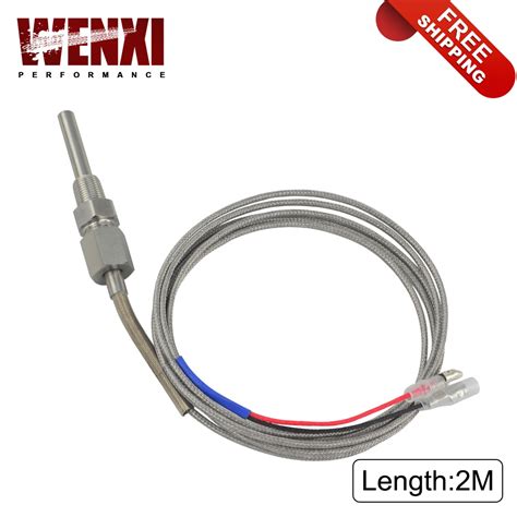 Exhaust Gas Temp Sensor 2m EGT K Type Thermocouple Probe Exhaust