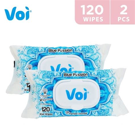 Buy Voi Blue Passion Wet Wipes 2 X 120 Wipes توصيل