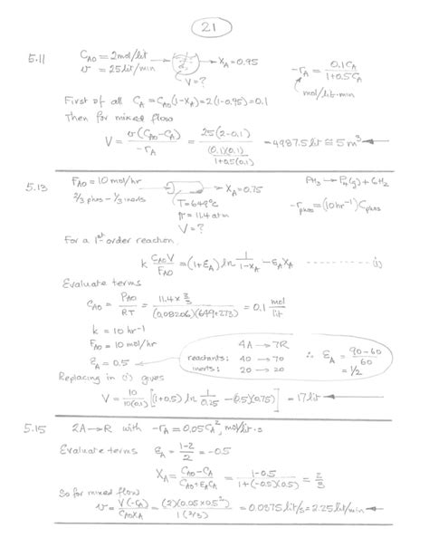 Solution Manual Chemical Reaction Engineering Rd Edition Octave