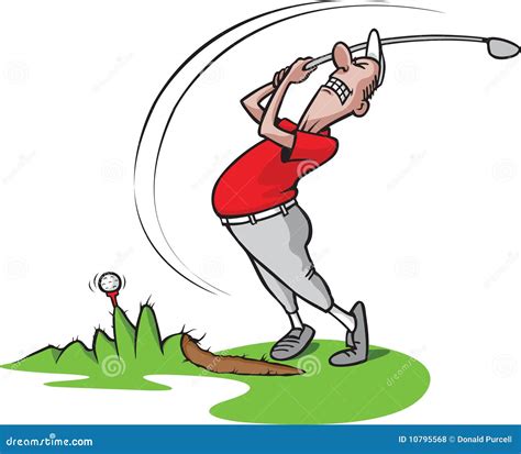 Goofy golf guy 3 stock vector. Image of golfer, clumsy - 10795568