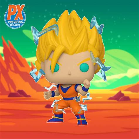 Funko Pop Dragon Ball Z Super Saiyan 2 Goku Px Previews Limited Edition Exclusive Zencave