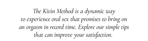 Get To Know The Kivin Method 🖤 Kiki De Montparnasse