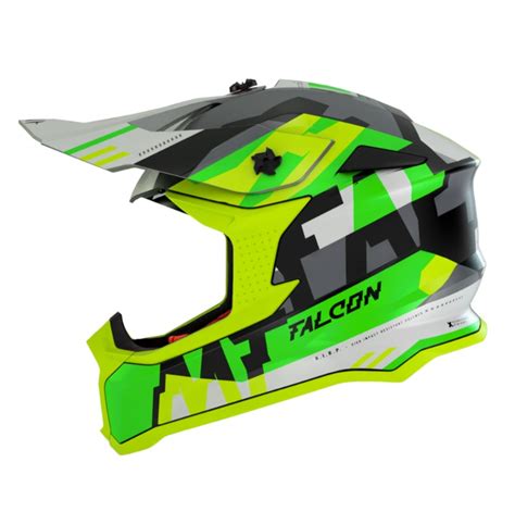 Casca Off Road Mt Falcon Arya A Galben Fluor Mat E Scutere Ro