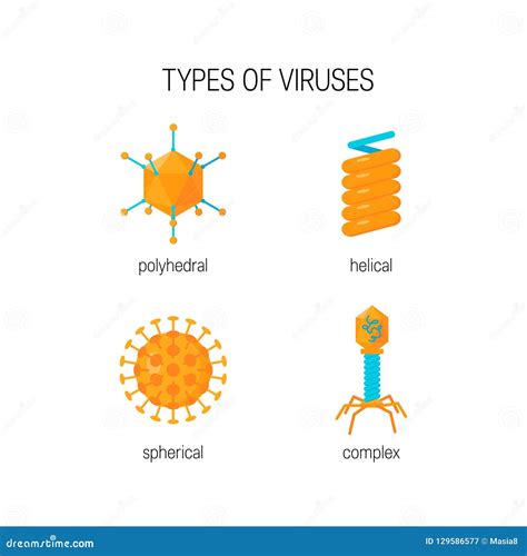 Soorten Virussen Vectorconcept Vector Illustratie Illustration Of