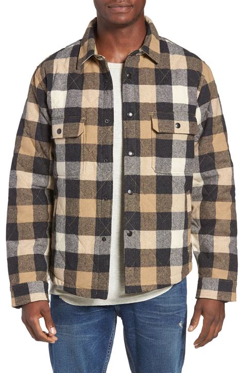 Woolrich Quilted Wool Check Shirt Jacket Nordstrom