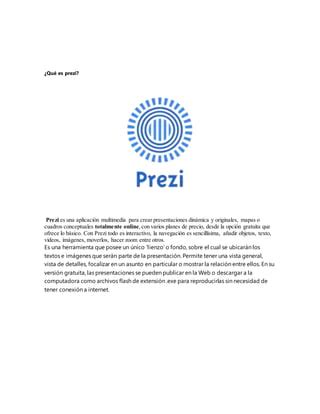 Qué es prezi PDF Descarga Gratuita