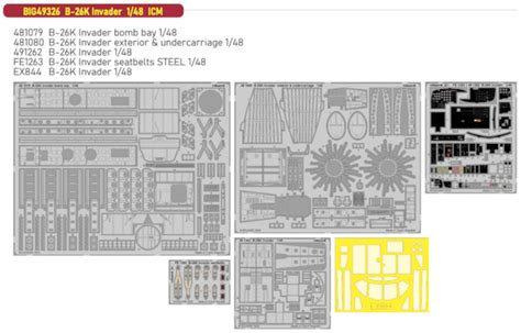 Eduard Big Detailset Douglas B K Counter Invader Icm