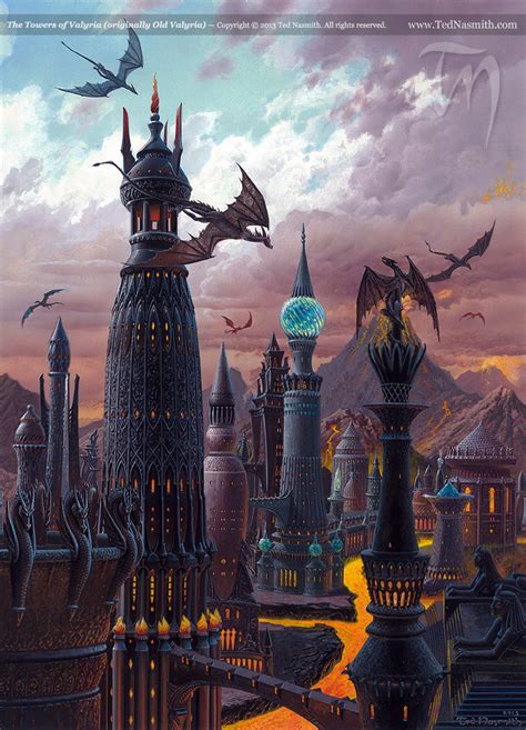 The Towers of Valyria (originally Old Valyria) – Ted Nasmith