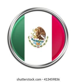 Mexico Flag Button Stock Illustration Shutterstock