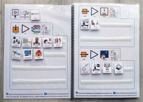 Aac Materials Visual Diaries With Pictograms Aula Abierta De Arasaac