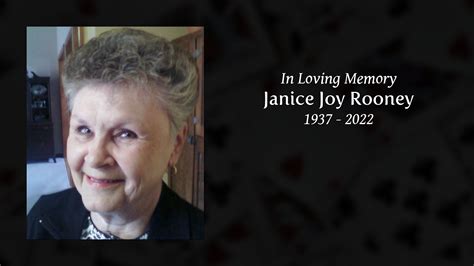 Janice Joy Rooney Tribute Video