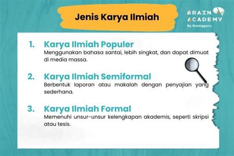 Contoh Karya Ilmiah Pengertian Ciri Jenis Cara Membuat