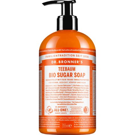 Tea Tree Vloeibare Sugarsoap DR BRONNER S VitalAbo Onlineshop