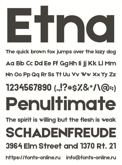 Etna font