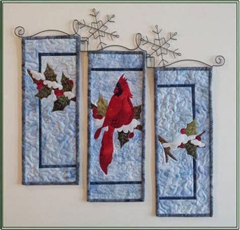 The Beauty Of Winter Cardinal Craftsy Wall Quilts Hanging Quilts