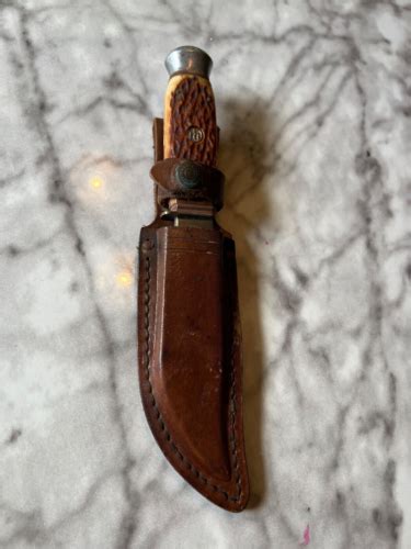 VINTAGE E D WUSTHOF HUNTING KNIFE SOLINGEN GERMANY WITH SHEATH EBay