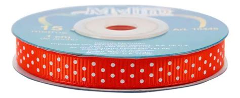 Liston Popotillo Craft Dots 10 mm x 15 m Mylin 1 peça cor laranja