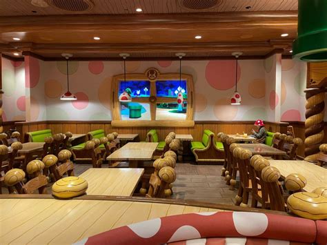 Photos Video Full Tour Of Toadstool Cafe At Super Nintendo World In