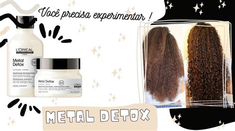 A linha profissional que você precisa METAL DETOX no cabelo cacheado