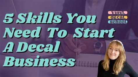 The Skills You Need To Start A Vinyl Business Sell More Decals By