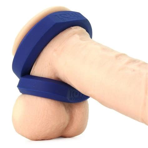 Tom Of Finland 3 Piece Silicone Cock Ring Set Blue Sex Toys At Adult Empire