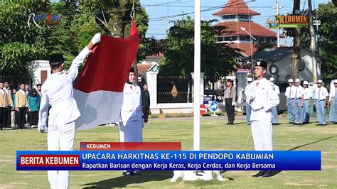 Upacara Peringatan Harkitnas Ke 115 Pemkab Kebumen YouTube