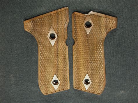 Walnut Double Diamond Beretta 92fs Ls Grips