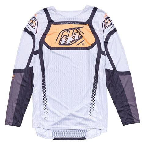 Troy Lee Designs Mx Jersey Gp Pro Air Bands Grau Neo Orange Maciag