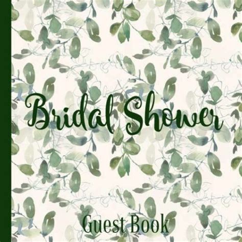 Stream Bridal Shower Guest Book Eucalyptus Floral Advice And Well