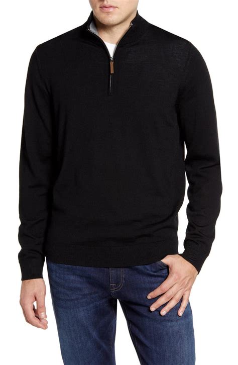 Nordstrom Mens Shop Quarter Zip Wool Pullover Nordstrom