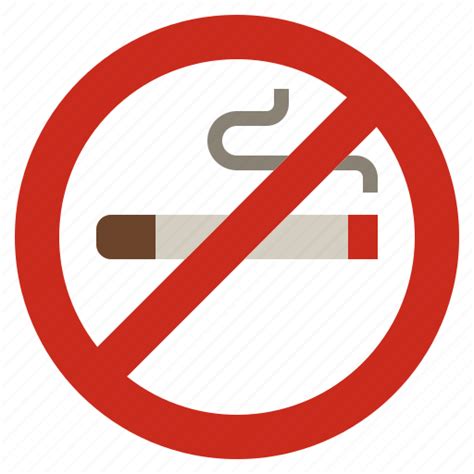 Cigarette Forbidden No Prohibition Signaling Smoking Warming Icon