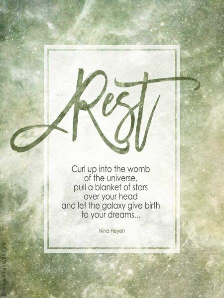 Healing Poem Rest Printable Poetry Card Nina Heyen Poetry