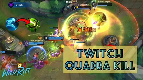 TWITCH INSANE DAMAGE AD CARRY GAMEPLAY WILDRIFT League Of Legends