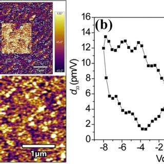 Afm Surface Morphology Of The Pzt Film A And Representative Local