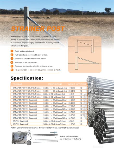 Strainer Post Farm Hebei Metalking Co Ltd