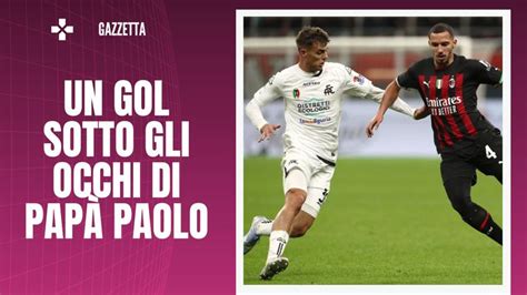 Milan Spezia 2 1 Daniel Maldini E Il Gol A San Siro Una Notte Da