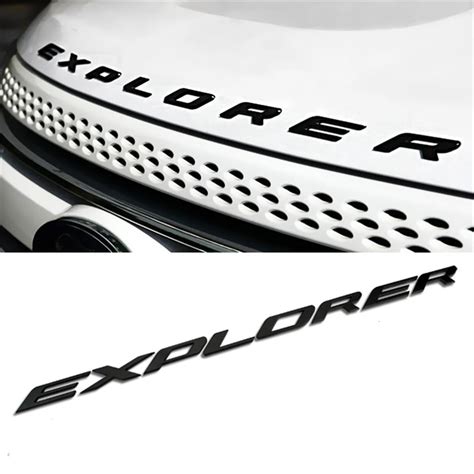 For Ford Explorer 3d Explorer Letters Sticker Hood Emblem Logo Stickers