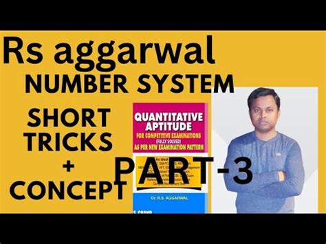 Number System Rs Aggarwal Operation On Number System Part Youtube