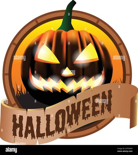 Halloween Party Poster Banner Invitation With 3d Realistic Vector