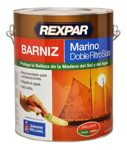 Sherwin Williams Barniz Marino Rexpar Doble Filtro Solar 20 Lts Acabado