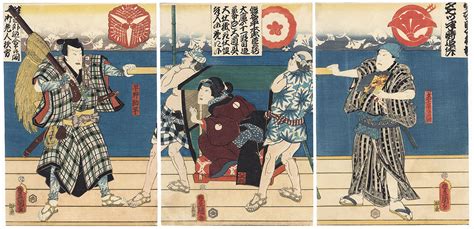 Kunisada 1786 1864 The 47 Ronin Act 6 The Departure Of Okaru