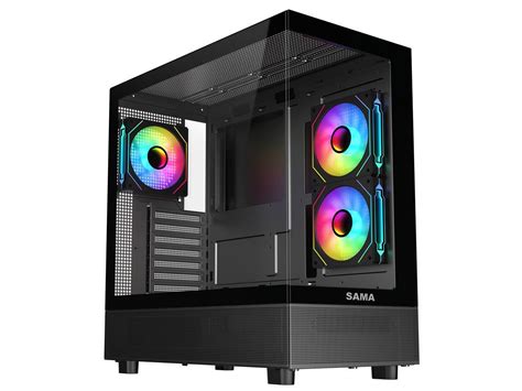 Sama Neview Gamer Desktop W Dual Usb Type C Rgb Fans