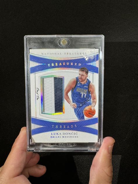 2022 2023 Luka Doncic National Treasures Threads 1 1 Patch Mavericks