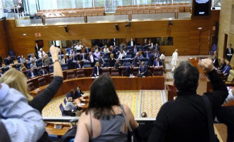 Una Protesta De Activistas Interrumpe El Pleno De La Asamblea Madrid