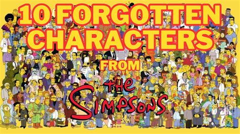 10 Forgotten Characters From The Simpsons #thesimpsons - YouTube