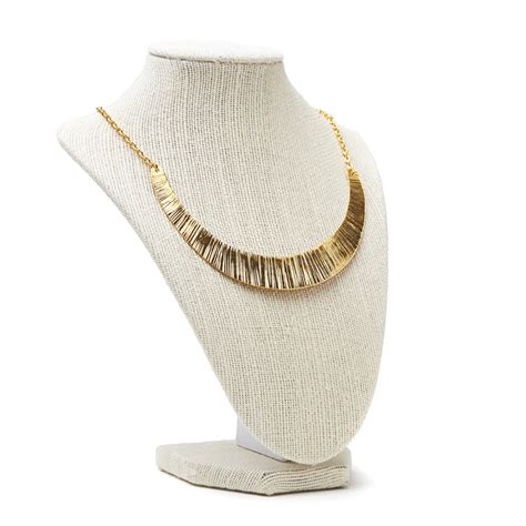 Plate Necklace Gold Sandra Cadavid