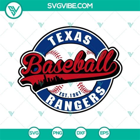 Texas Rangers Baseball Svg Texas Rangers Svg Png Files Svg Vibe